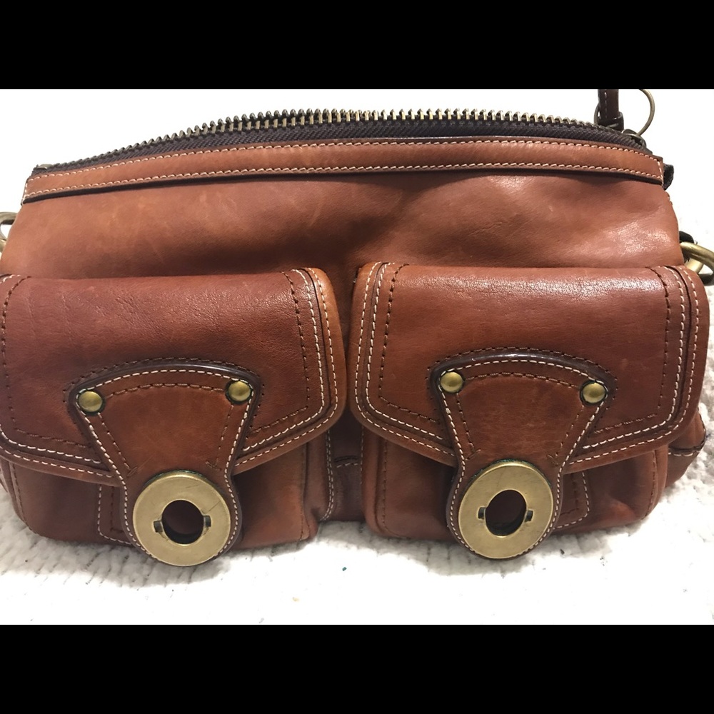 Brown leather Coach bag from Legacy Collection!